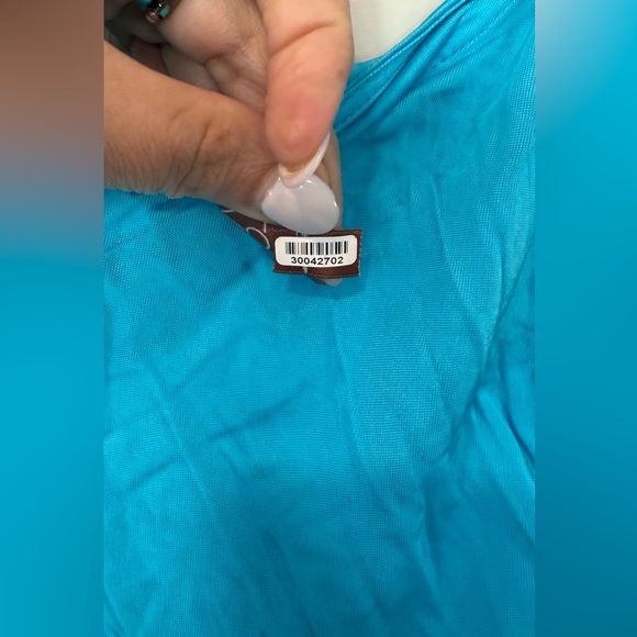 HANNE BLOCH BRIGH BLUE SMOCK RUSHED MISI DRESS SIZE MEDIUM 1751 - Picture 5 of 12